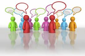 people discussing